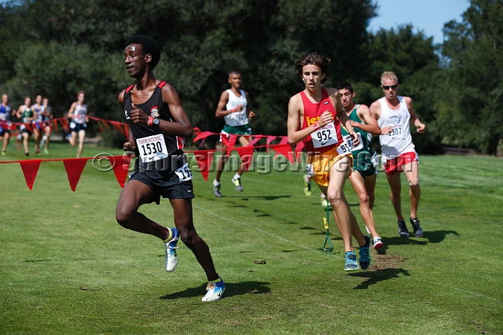 2014StanfordSeededBoys-400.JPG - Seeded boys race at the Stanford Invitational, September 27, Stanford Golf Course, Stanford, California.